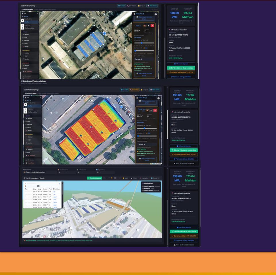 Calepinage 3D HeliaPV